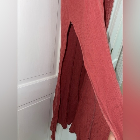 Lulus Lost in Paradise Rusty Rose Maxi Dress Size Medium - Picture 10 of 16